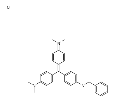 benzyl[4-[bis[p-(dimethylamino)phenyl]methylene]cyclohexa-2,5-dien-1-ylidene]methylammonium chloride Structure
