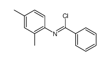 N-(2,4-dimethylphenyl)benzenecarboximidoyl chloride结构式