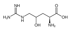 γ-hydroxy-L-arginine Structure