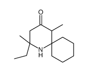 2-ethyl-2,5-dimethyl-1-azaspiro[5.5]undecan-4-one结构式