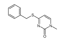 4-benzylsulfanyl-1-methylpyrimidin-2-one结构式