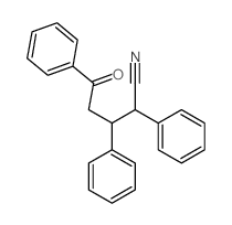 Benzenepentanenitrile, d-oxo-a,b-diphenyl- Structure