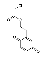 2-(3,6-dioxocyclohexa-1,4-dien-1-yl)ethyl 2-chloroacetate结构式