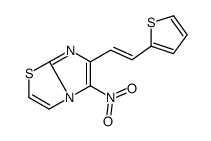 5-nitro-6-(2-thiophen-2-ylethenyl)imidazo[2,1-b][1,3]thiazole Structure