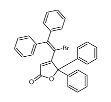 4-(1-bromo-2,2-diphenylethenyl)-5,5-diphenylfuran-2-one结构式
