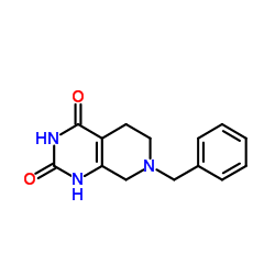 7-苄基-5,6,7,8-四氢吡啶并[3,4-d]嘧啶-2,4(1H,3H)-二酮结构式