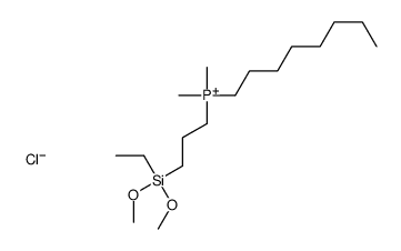 3-[ethyl(dimethoxy)silyl]propyl-dimethyl-octylphosphanium,chloride Structure