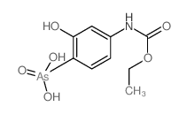 Carbamicacid, (4-arsono-3-hydroxyphenyl)-, ethyl ester (9CI)结构式