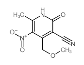 5-氰基-6-羟基-4-甲氧甲基-2-甲基-3-硝基吡啶结构式