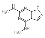 1H-Pyrazolo[3,4-d]pyrimidine-4,6-diamine,N4,N6-dimethyl-结构式