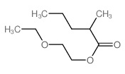 2-ethoxyethyl 2-methylpentanoate structure