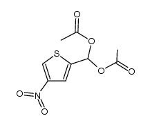 2-diacetoxymethyl-4-nitro-thiophene Structure