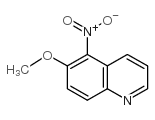 Quinoline,6-methoxy-5-nitro- Structure