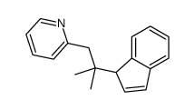 2-[2-(1H-inden-1-yl)-2-methylpropyl]pyridine Structure