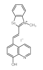 5-(2-(3-methyl-1,35-benzoselenazol-2-yl)vinyl)-8-quinolinol结构式
