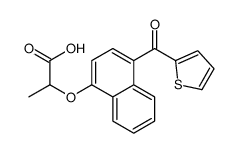 2-[4-(thiophene-2-carbonyl)naphthalen-1-yl]oxypropanoic acid Structure