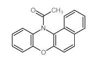 12-Acetyl-benzophenoxazin Structure