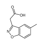 (5-Methyl-1,2-benzoxazol-3-yl)acetic acid Structure