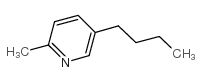 5-丁基-2-甲基吡啶结构式