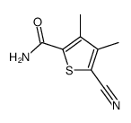 5-氰基-3,4-二甲基噻吩-2-羧胺结构式
