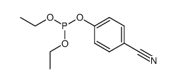 p-cyanophenyl diethyl phosphite Structure