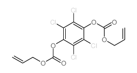 prop-2-enyl (2,3,5,6-tetrachloro-4-prop-2-enoxycarbonyloxy-phenyl) carbonate结构式