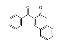 (E)-2-methylsulfinyl-1,3-diphenylprop-2-en-1-one结构式