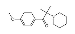 1-(4-methoxyphenyl)-2-methyl-2-piperidin-1-ylpropan-1-one结构式