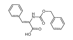 (Z)-2-benzyloxycarbonylaminocinnamic acid Structure