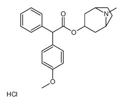 (8-methyl-8-azabicyclo[3.2.1]octan-3-yl) 2-(4-methoxyphenyl)-2-phenylacetate,hydrochloride结构式