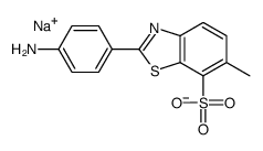sodium,2-(4-aminophenyl)-6-methyl-1,3-benzothiazole-7-sulfonate Structure