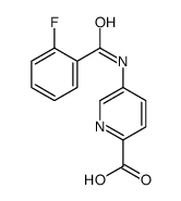 2-Pyridinecarboxylicacid,5-[(2-fluorobenzoyl)amino]-(9CI) Structure