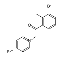 1-(2-(3-bromo-2-methylphenyl)-2-oxoethyl)pyridin-1-ium bromide结构式