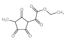 ethyl 2-(3-methyl-2,4,5-trioxo-cyclopentyl)-2-oxo-acetate Structure