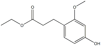 ethyl 3-(4-hydroxy-2-methoxyphenyl)propanoate结构式