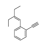 1-(2-ethylbut-1-enyl)-2-ethynylbenzene结构式