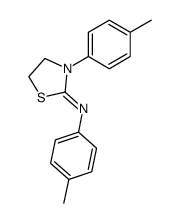 3-p-tolyl-2-p-tolylimino-1,3-thiazolidine结构式