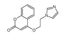 4-(2-imidazol-1-ylethoxy)chromen-2-one结构式