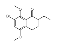2-ethyl-5,8-dimethoxy-7-bromo-1-tetralone Structure
