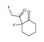 Cyclohexanone, 2-fluoro-2-(fluoroacetyl)- (9CI) Structure