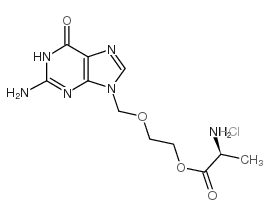 2-[(2-amino-6-oxo-3H-purin-9-yl)methoxy]ethyl (2S)-2-aminopropanoate,hydrochloride Structure