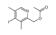 (4-iodo-3,5-dimethylpyridin-2-yl)methyl acetate Structure