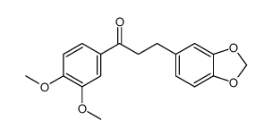 3-benzo[1,3]dioxol-5-yl-1-(3,4-dimethoxy-phenyl)-propan-1-one Structure