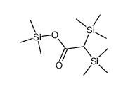 2,2-Bis(trimethylsilyl)ethansaeure-trimethylester Structure