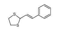 1,3-Dithiolane, 2-[(1E)-2-phenylethenyl]结构式