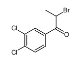 2-bromo-1-(3,4-dichlorophenyl)propan-1-one结构式