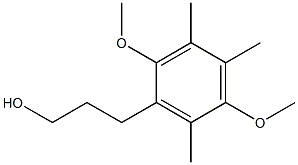 3-(2,5-dimethoxy-3,4,6-trimethylphenyl)propan-1-ol结构式