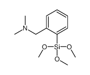 N,N-dimethyl-1-(2-trimethoxysilylphenyl)methanamine Structure