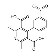 2,6-dimethyl-4-(3-nitrophenyl)pyridine-3,5-dicarboxylic acid结构式