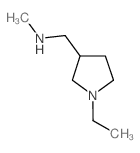 (1-乙基-3-吡咯烷)-n-甲基甲胺结构式